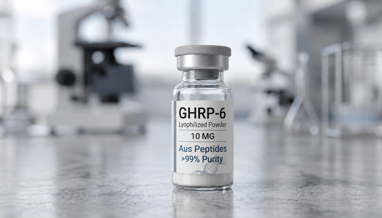 GHRP-6 Australia — 10mg — 10 Vial Kit Research Peptide